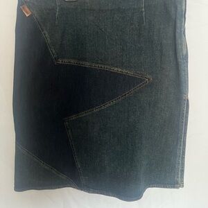 Moschino Dark Denim Pencil Skirt